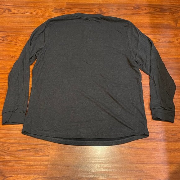 NWT MARINE LAYER LONG SLEEVE DK HENLEY FADED BLACK T-SHIRT SZ LARGE L - Picture 6 of 6